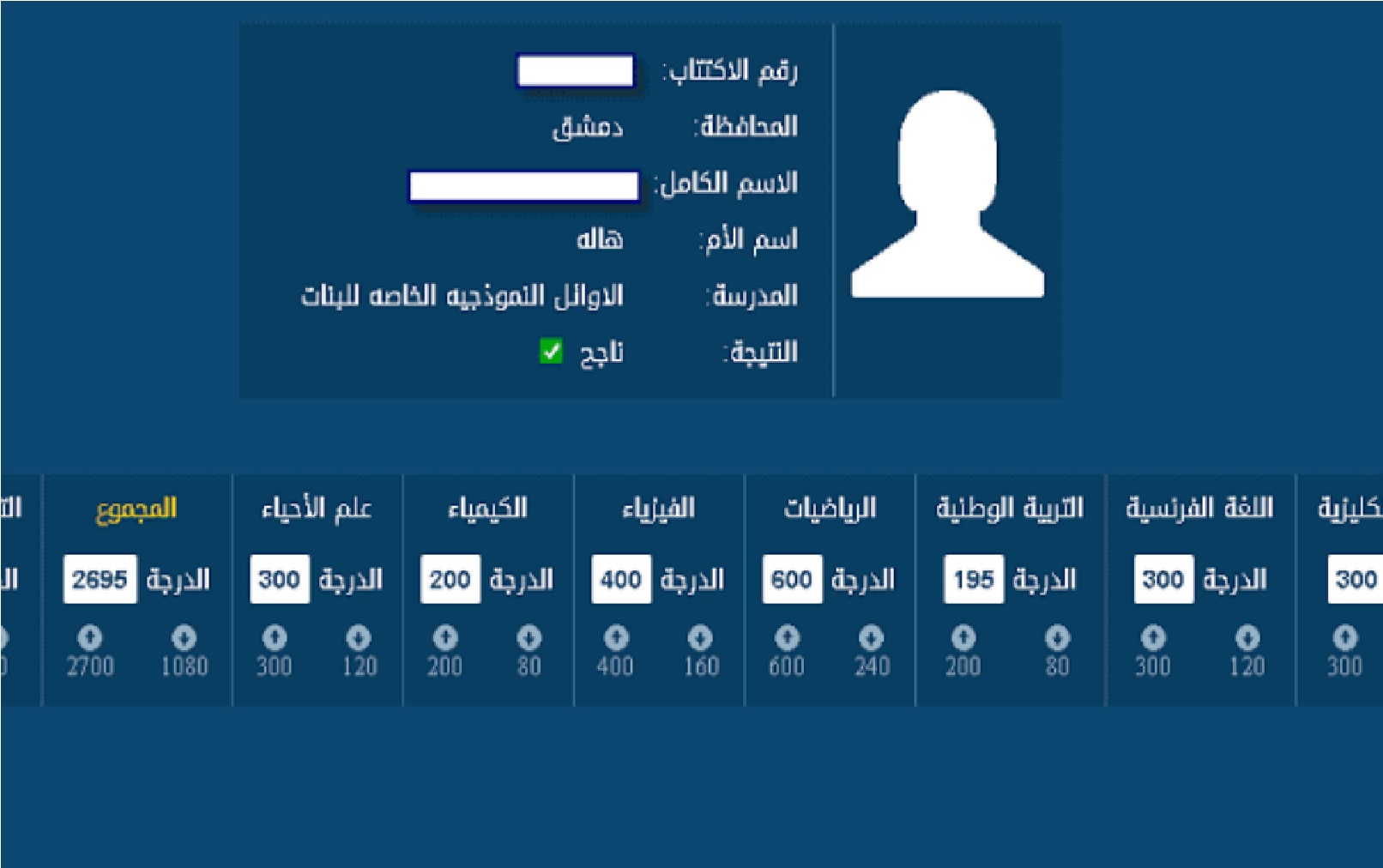 نتائج البكالوريا 2023 سوريا حسب رقم الاكتتاب